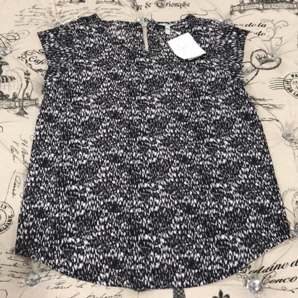 Joie Rancher Cap-Sleeve Printed Blouse - Picture 3 of 5